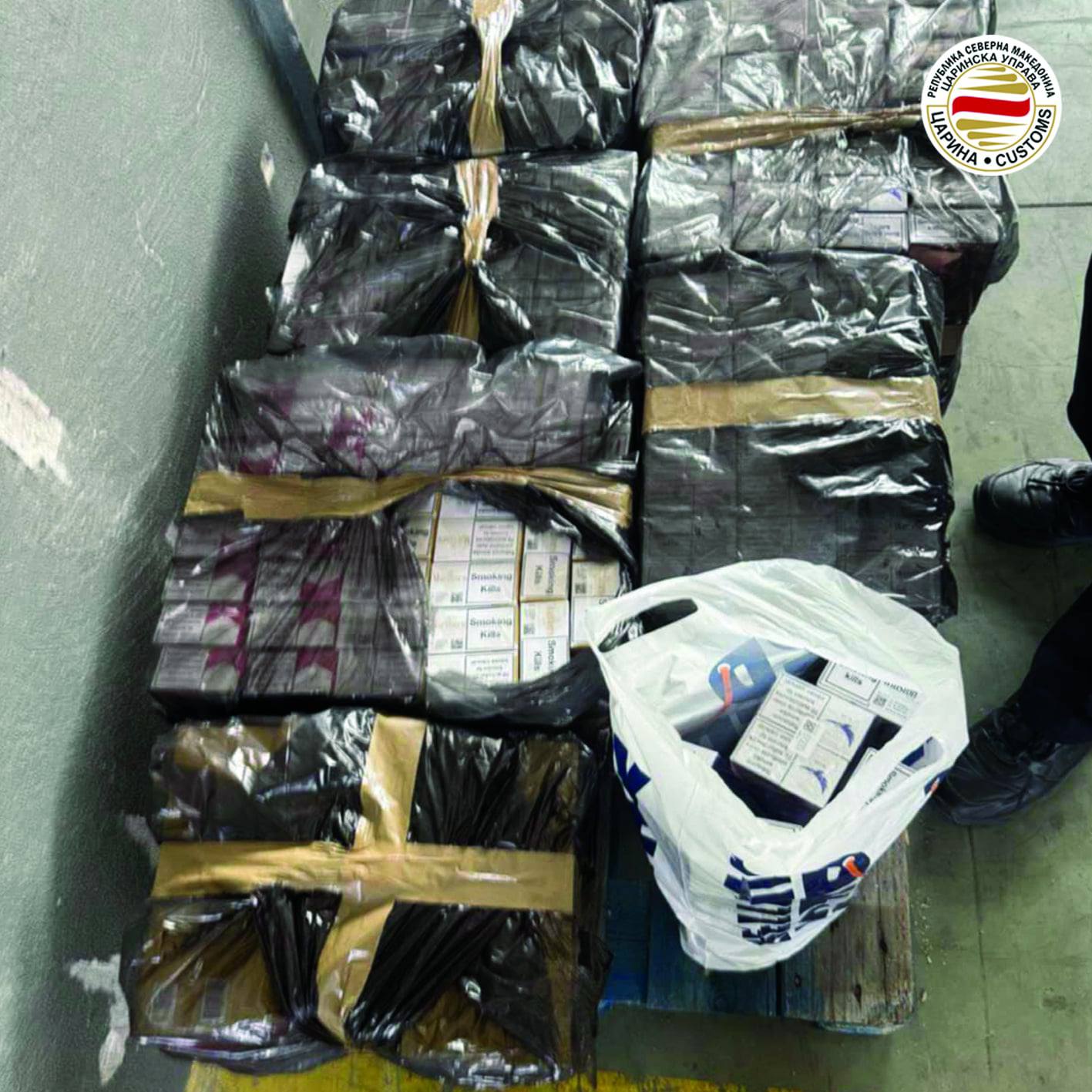 Царинската управа разоткри мрежа на шверц на цигари - против пет сторители поднесена кривична пријава